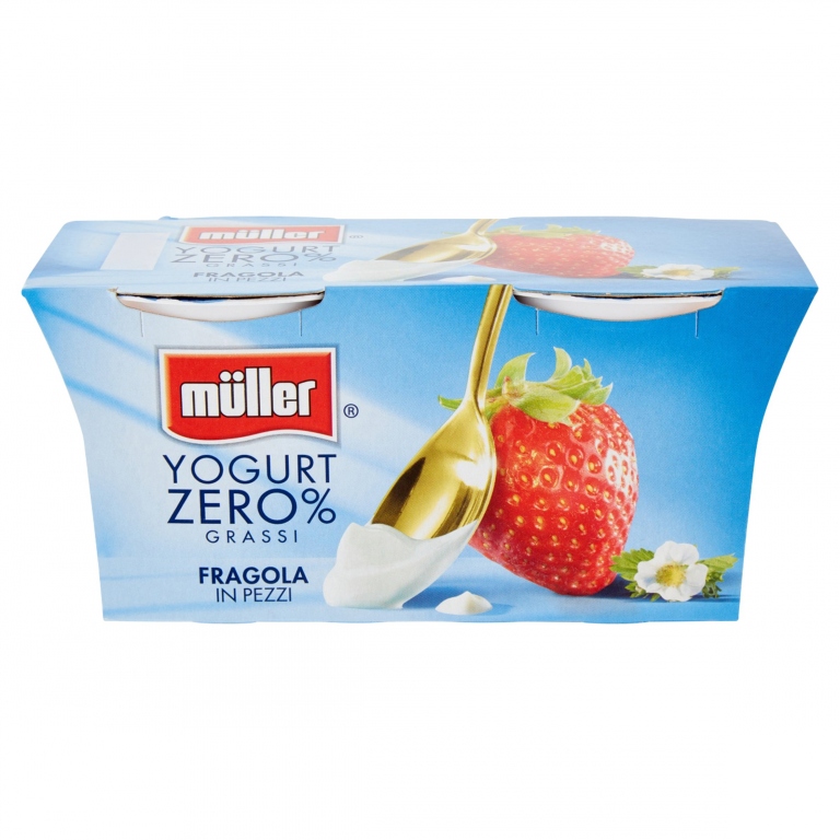 YOGURT MULLER 0% FRAGOLA GR.125X2                 