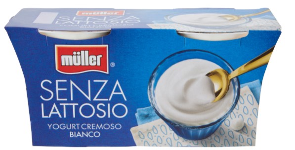 YOGURT MULLER SENZA LATTOSIO BIANCO GR.125X2      