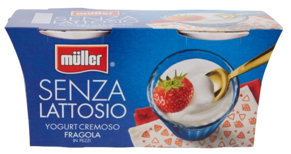 YOGURT MULLER SENZA LATTOSIO FRAGOLA GR.125X2     