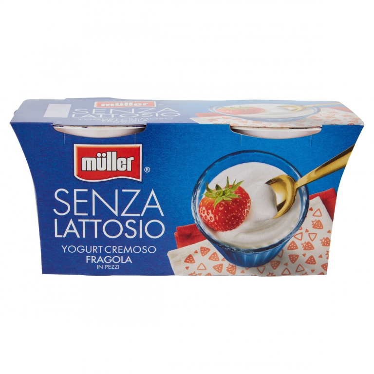 YOGURT MULLER SENZA LATTOSIO FRAGOLA GR.125X2     