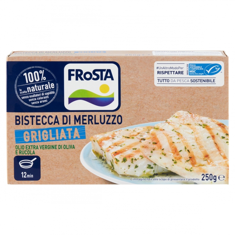 BISTECCA DI MERLUZZO GRIGLIATA/RUC.MSC FROSTA G250