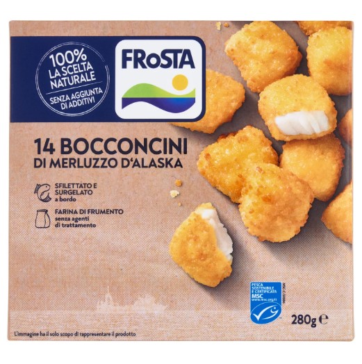 BOCCONCINI DI MERLUZZO D'ALASKA MSC FROSTA G280   