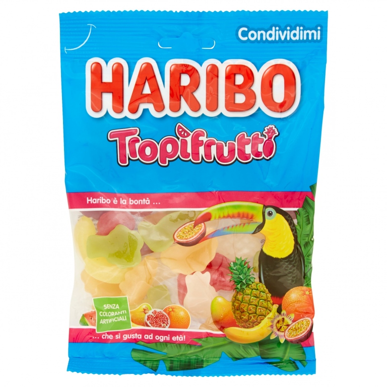 CARAMELLE HARIBO TROPIFRUTTI GR.175 BS            