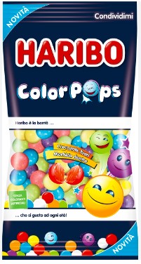 CARAMELLE HARIBO COLOR POPS GR.140                