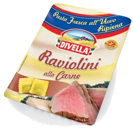 RAVIOLINI FRESCHI DIVELLA ALLA CARNE GR.250       