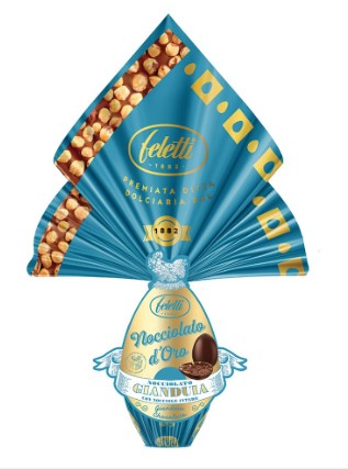 UOVO FELETTI NOCCIOLATO D'ORO GIANDUIA GR.350     