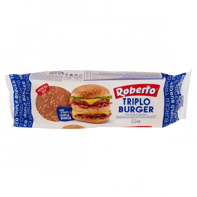 ROBERTO PANE TRIPLO BURGER GR.240                 