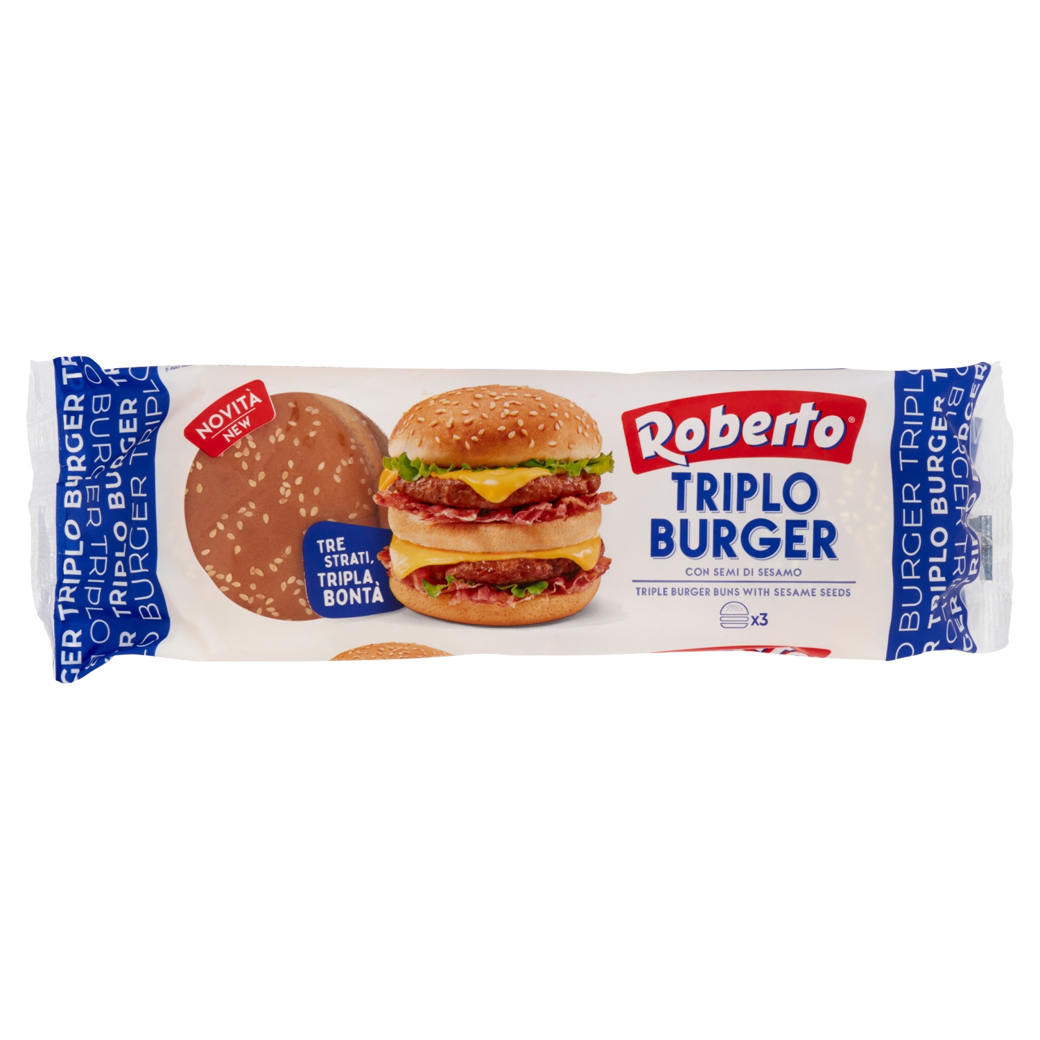 ROBERTO PANE TRIPLO BURGER GR.240                 