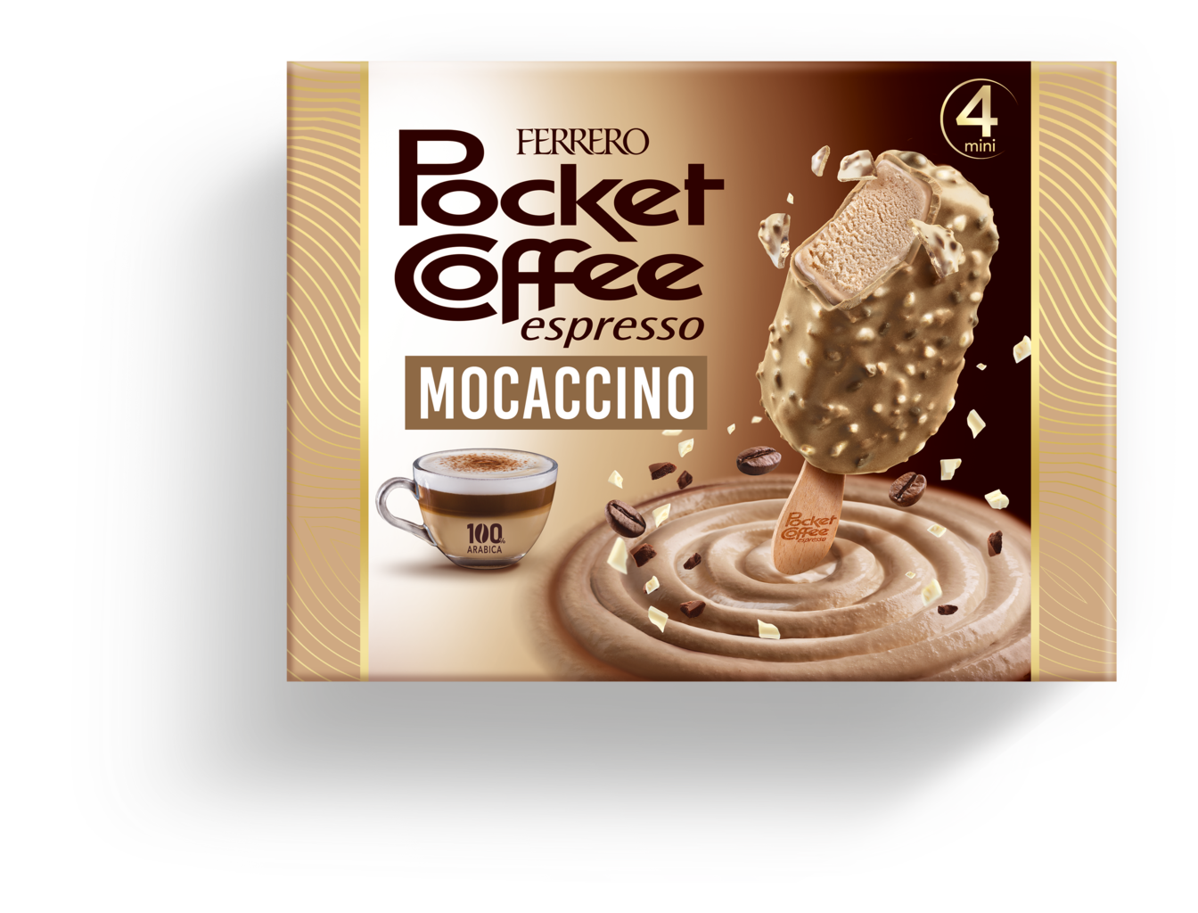 GELATO FERRERO POCKET COFFEE MOKACCINO T4X9 GR.164