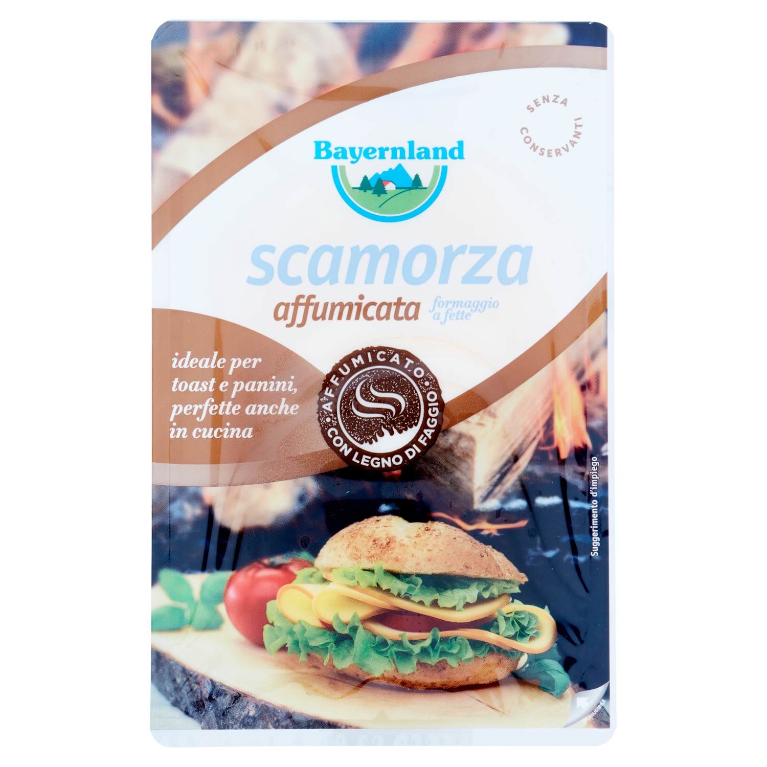 SCAMORZA AFFUMICATA FETTE BAYERNLAND GR.140       
