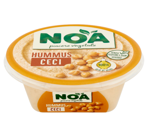 HUMMUS DI CECI VEGETALE NOA OLIO OLIVA 175 GR.    