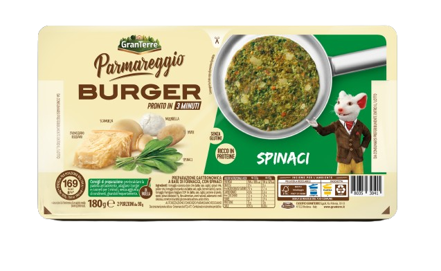 BURGER DI SPINACI PARMAREGGIO GR.180              