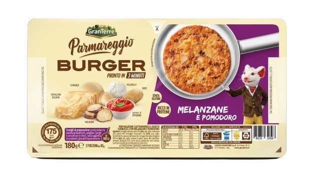 BURGER MELANZANE E POMODORO PARMAREGGIO GR.180    