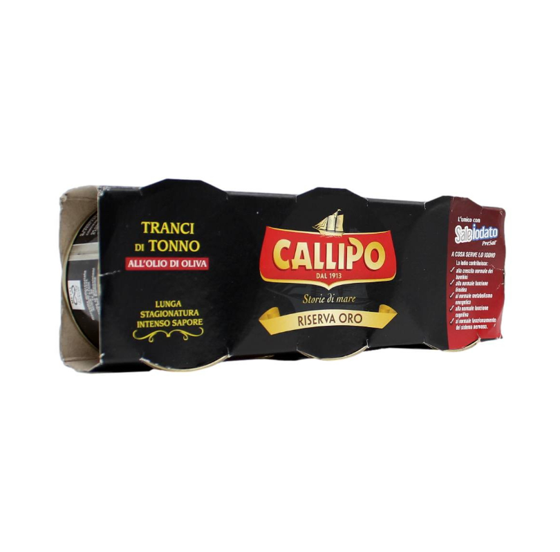 TONNO CALLIPO RIS.ORO O.O. GR.70X3 STRAPPO        