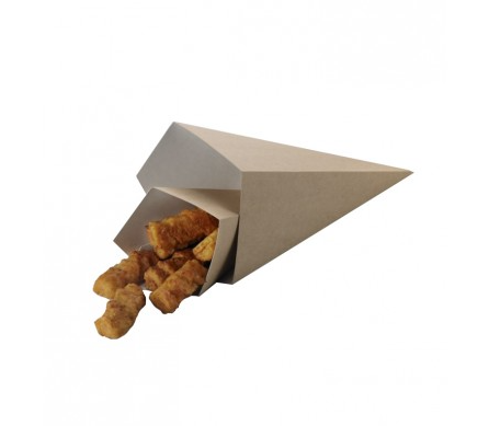 STREET FOOD CONO DA FRITTI ML.500 50PZ 9,5X9,5X22 