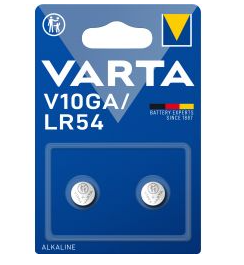 VARTA BATTERIE ALCALINE V 10GA LR54 PZ.2          