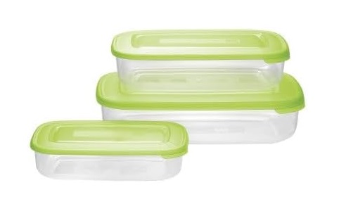 FRIGO BOX RETTANGOLARE TONTARELLI SET 3 PEZZI     