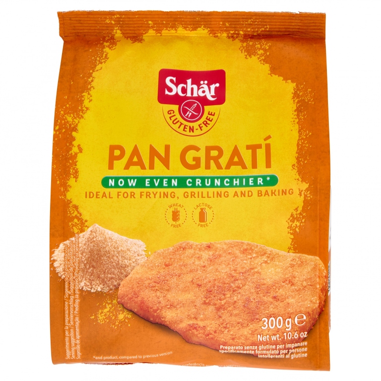 PAN GRATI'SCHAR GR.300 S/GLUTINE PREP.PER IMPANARE