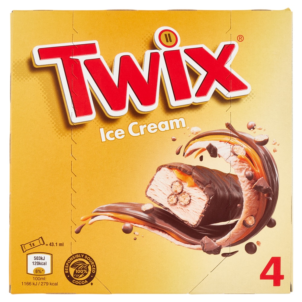 TWIX ICE BARRETTE GELATO MPK X4