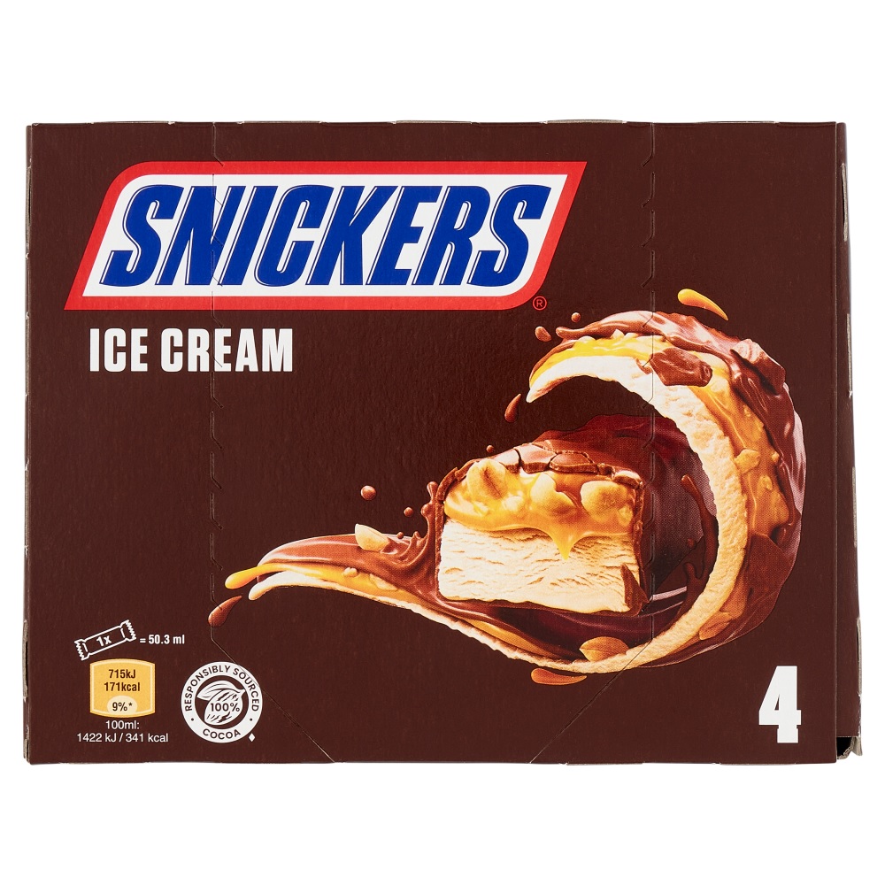 SNICKERS ICE BARRETTE GELATO MPK X4