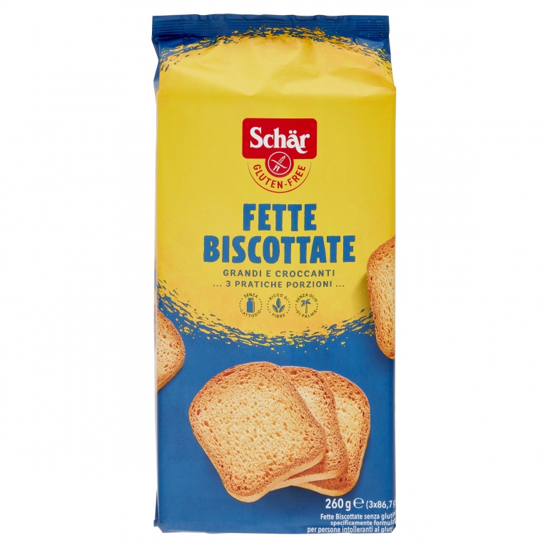 FETTE BISCOTTATE SCHAR GR.260 S/GLUTINE           