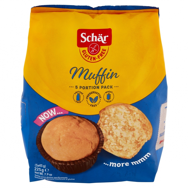 MUFFINS SCHAR GR.225 S/GLUTINE                    
