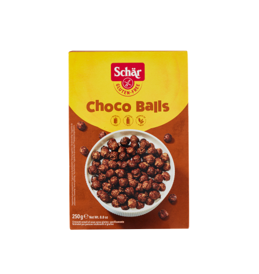 CEREALI SCHAR CHOCO BALLS GR.250 S/GLUTINE        