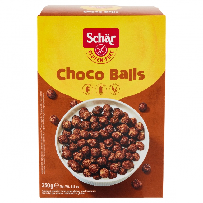 CEREALI SCHAR CHOCO BALLS GR.250 S/GLUTINE        
