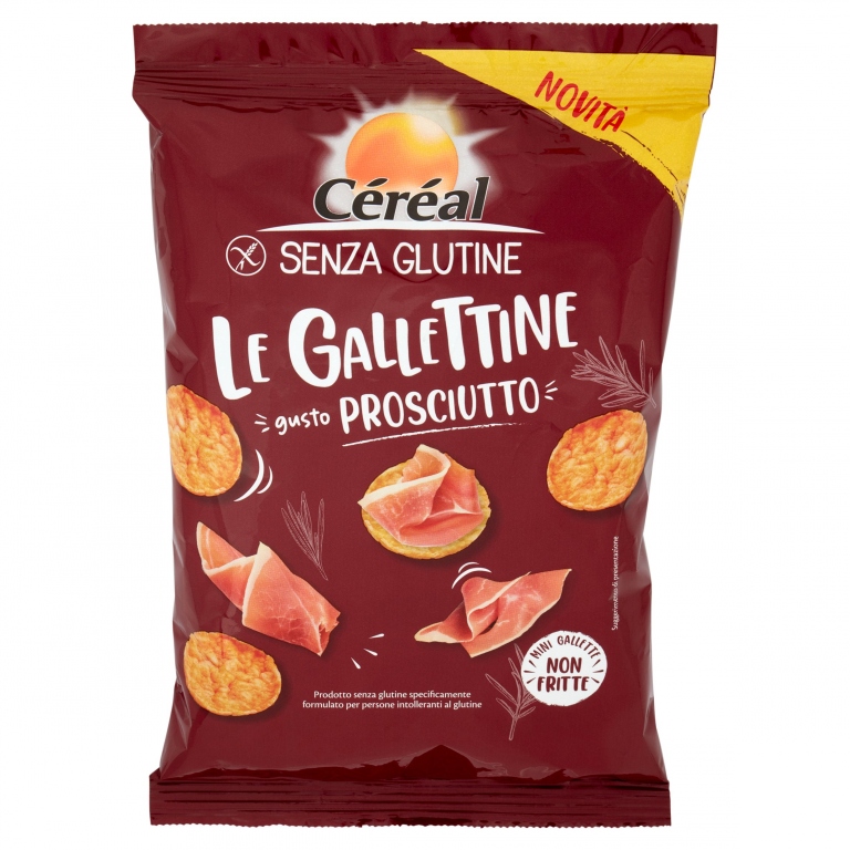 GALLETTE CEREAL SENZA GLUTINE PROSCIUTTO GR.70    