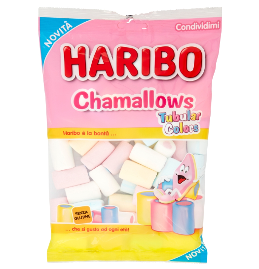 CARAMELLE HARIBO CHAMALLOWS TUBULAR GR.150 BS     