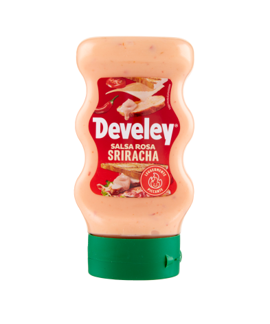 SALSA DEVELEY SALSA ROSA SRIRACHA ML250 SQUEEZE   