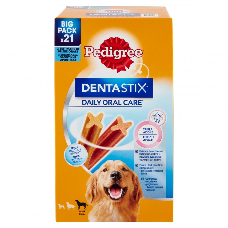 PEDIGREE DENTASTIX MPK LARGE X21 PEZZI            