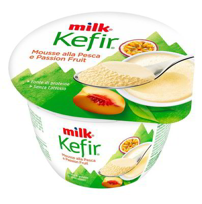 MILK KEFIR MOUSSE PESCA E PASSION FRUIT GR.125    