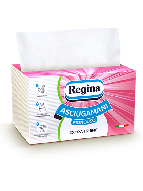 ASCIUGAMANO PIEGATO MONOUSO REGINA PZ 100         