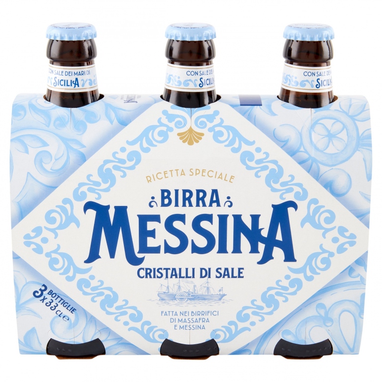 BIRRA MESSINA CRISTALLI DI SALE CL.33X3           