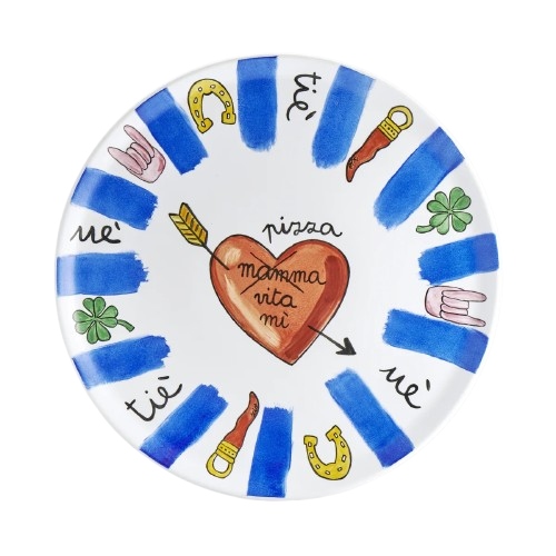 PIATTO PIZZA BLU MARE PAGNOSSIN CM31              