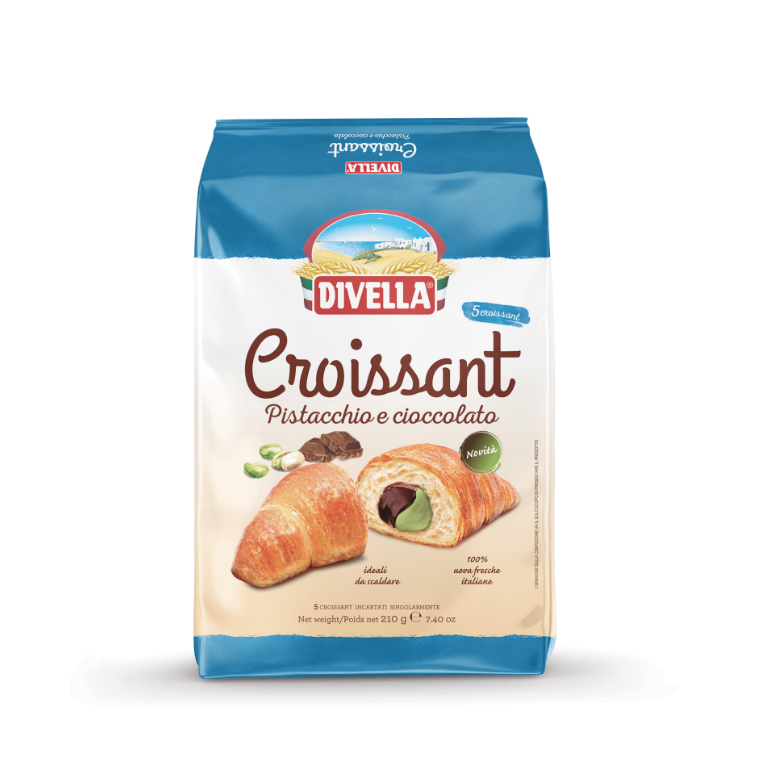 CROISSANT DIVELLA PISTACCHIO E CIOCC. X5PZ GR.210 