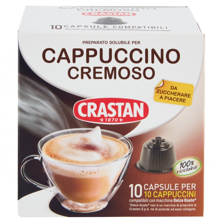 CRASTAN CAPPUCCINO CREMOSO CAPS X10PZ DOLCEGUSTO  