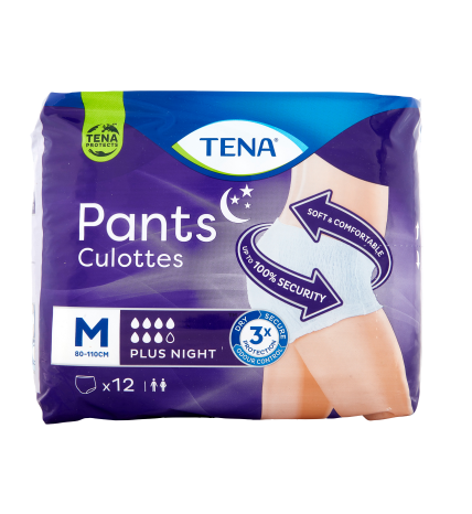 PANN.INCONT.TENA PANTS PLUS NIGHT MEDIUM PZ.12    