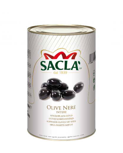 OLIVE NERE SACLA'INTERE KG.5 LATTA                