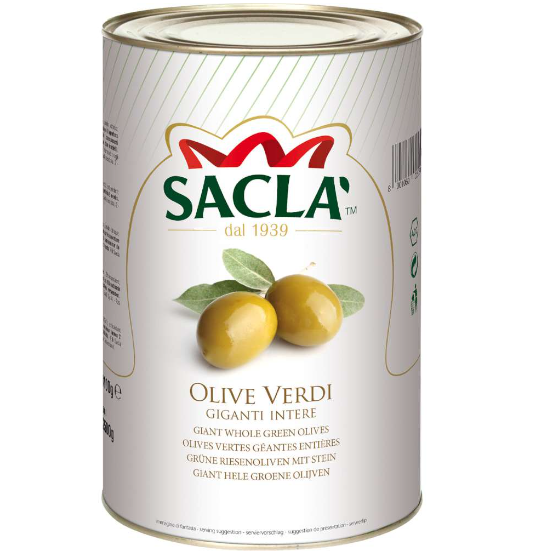 OLIVE VERDI SACLA'INTERE KG.5 LATTA               