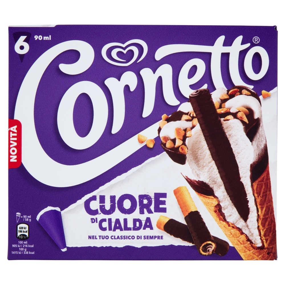 ALGIDA CORNETTO CUORE DI CIALDA X6 G348