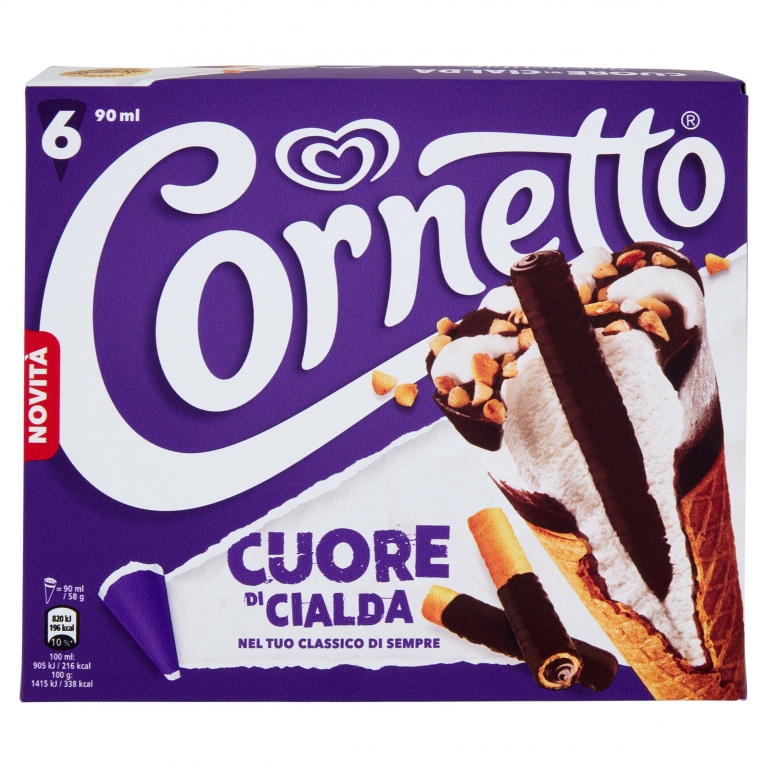 ALGIDA CORNETTO CUORE DI CIALDA X6 G348           