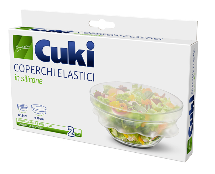 COPERCHI ELASTICI CUKI IN SILICONE CM 15/20       