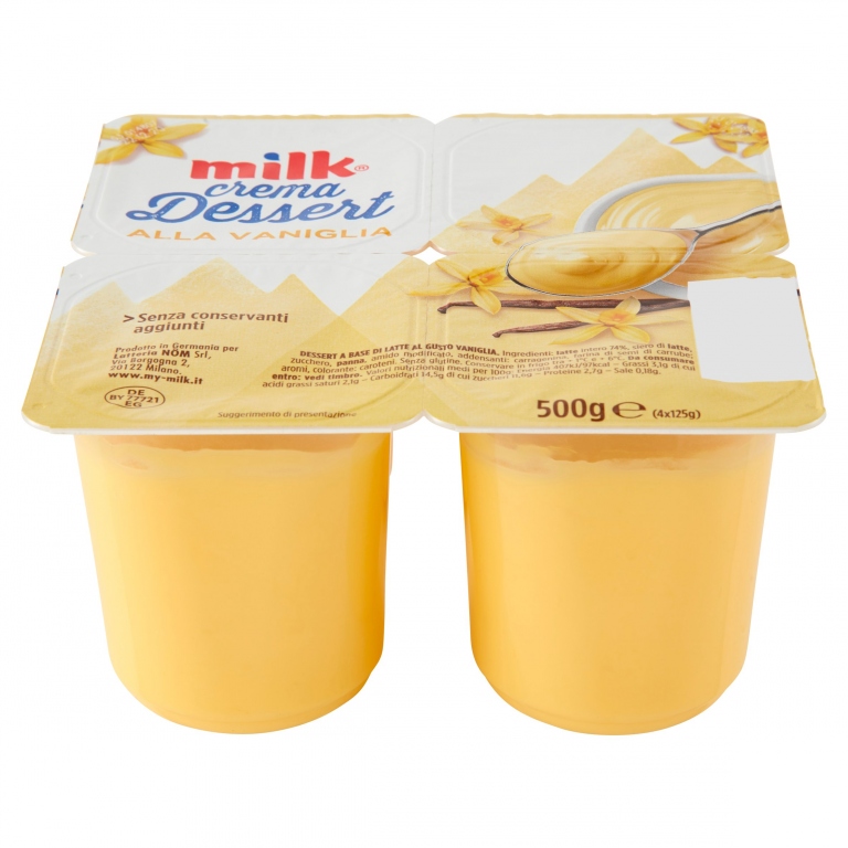 MILK CREMA DESSERT VANIGLIA GR.125X4              