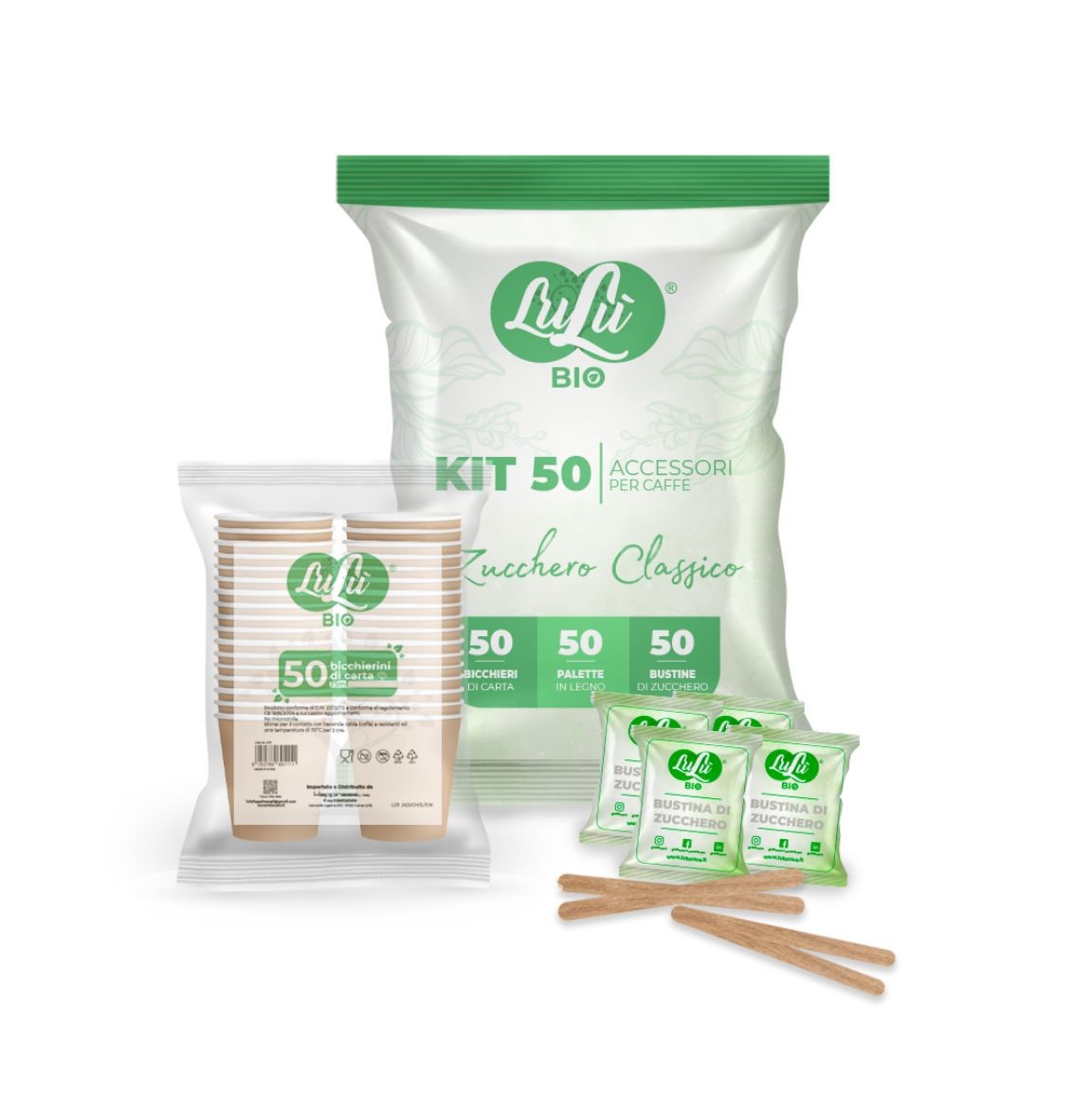 KIT ACCESSORI PER CAFFE'PZ 50 BICC+PALETTA+ZUCC.  