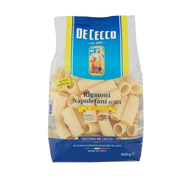 PASTA DE CECCO RIGATONI NAP.N.124 GR500           