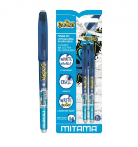PENNA CANCELLABILE MITAMA GOODY,PUNTA 0,7 BLU BL.2
