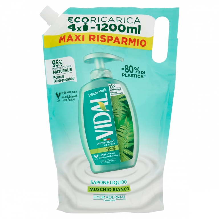 SAP.LIQ.VIDAL ECORICARICA LT 1,2 WHITE MUSK       