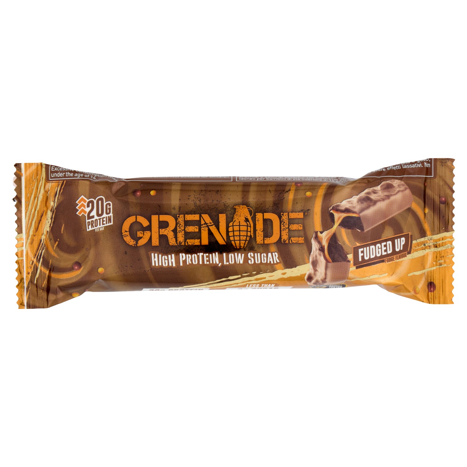 BARRETTE GRENADE PROTEIN FUDGED UP GR.60          